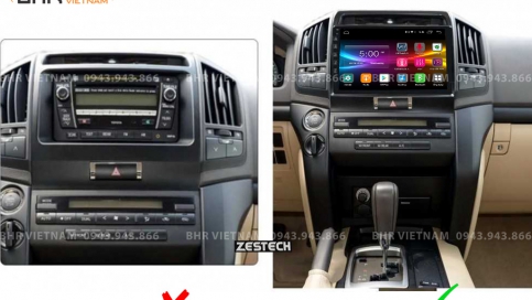 Màn hình DVD Android liền camera 360 xe Toyota Land Cruiser 2008 - 2015 | Zestech Z800 Pro+